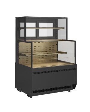 Витрина холодильная Carboma Cube 2 Combi KC70 VV/VV 1,3-2-1 STANDARD БОКОВИНА СТУПЕНЬКА (версия 2.0) (9005-0109)