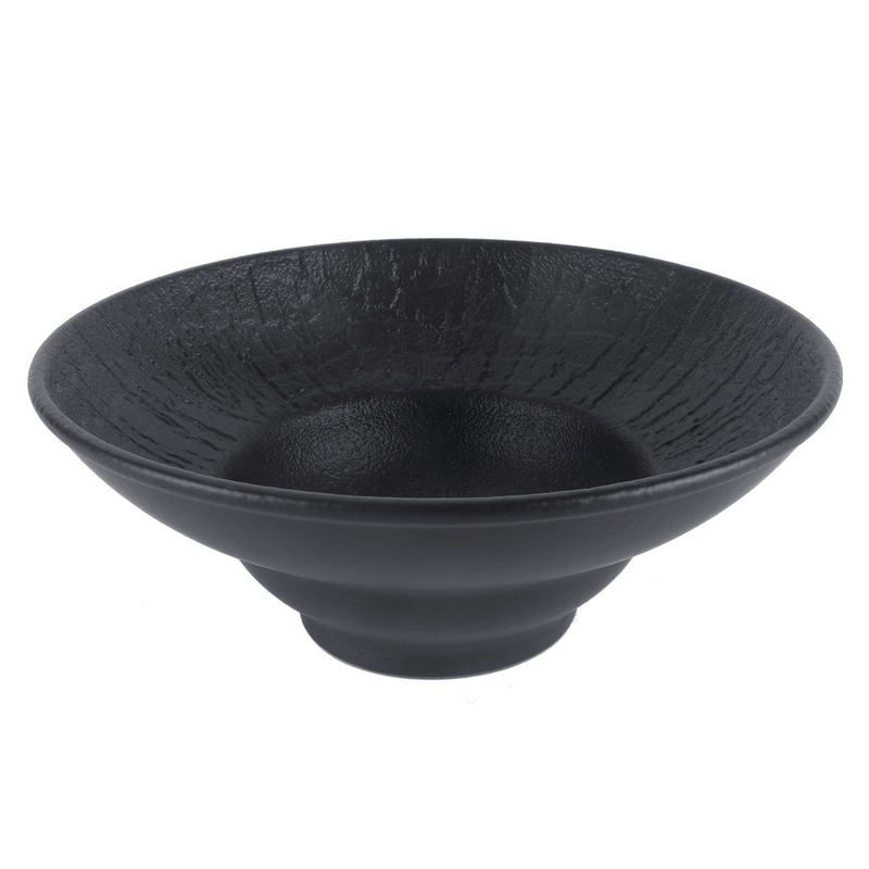 Тарелка P.L. Proff Cuisine Black Raw Wood 150 мл, D 200 мм, H 75 мм артикул 80170-с