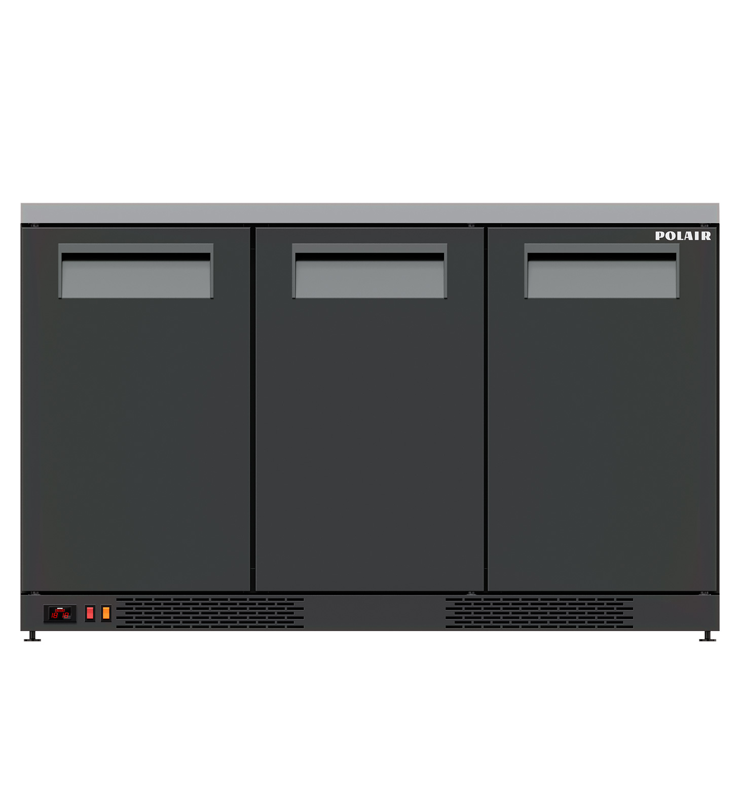 Барный холодильный шкаф Polair TM103-Bar с бортом, гл дверь