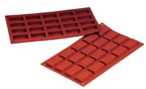 Форма силиконовая P.L. Proff Cuisine "Прямоугольник" 20 ячеек 50*25 мм, h 10 мм (30*17,5 см)