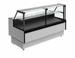 Холодильная витрина Carboma Praia 2 GC85 VV 1,8-1 с боковинами (9006-9005)