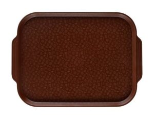 Поднос из пластика Клен KH-4759, 04004 450х355 темно-коричневый артикул мки027