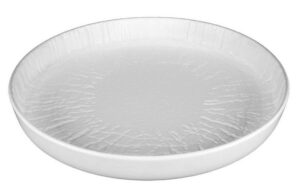 Тарелка P.L. Proff Cuisine White Raw Wood H 30 мм, D 230 мм артикул 52476