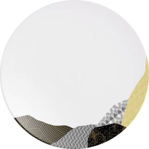 Тарелка Chef&Sommelier Fragment Ambre фарфор, белый, желт., D 25,5 см артикул L9713