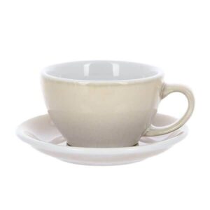 Кофейная пара Loveramics Egg 300ml цвет бежевый (Ivory BIV) артикул 300-105BIV/140BIV