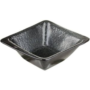 Салатник Борисовская Керамика «Млечный путь» квадратный; 250мл; L13, B13см, фарфор; белый, черный артикул ФРФ88803853