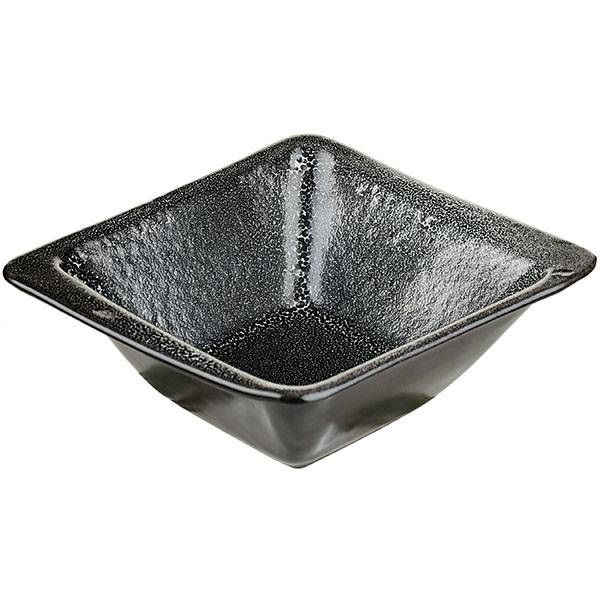 Салатник Борисовская Керамика «Млечный путь» квадратный; 250мл; L13, B13см, фарфор; белый, черный артикул ФРФ88803853