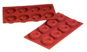 Форма силиконовая P.L. Proff Cuisine "Саварин" 8 ячеек d 65 мм, h 20 мм (30*17,5 см)