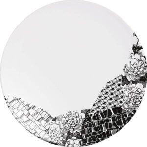 Тарелка Chef&Sommelier Fragment Ardoise фарфор, серый, белый, D 21,5 см артикул L9718