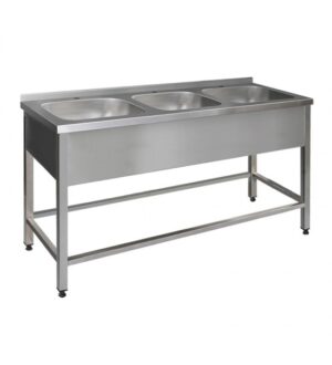 Ванна моечная цельнотянутая Финист ВМПц-3 (1700х600х850), м/о 500х500х300 мм