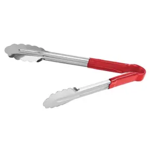 Щипцы для гриля с красной силиконовой ручкой 30 см, PL Proff Cuisine