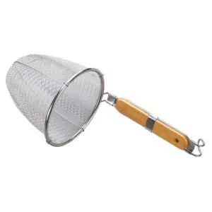 Стрейнер 14 см,металлическая ручка с деревянной вставкой P.L. Proff Cuisine