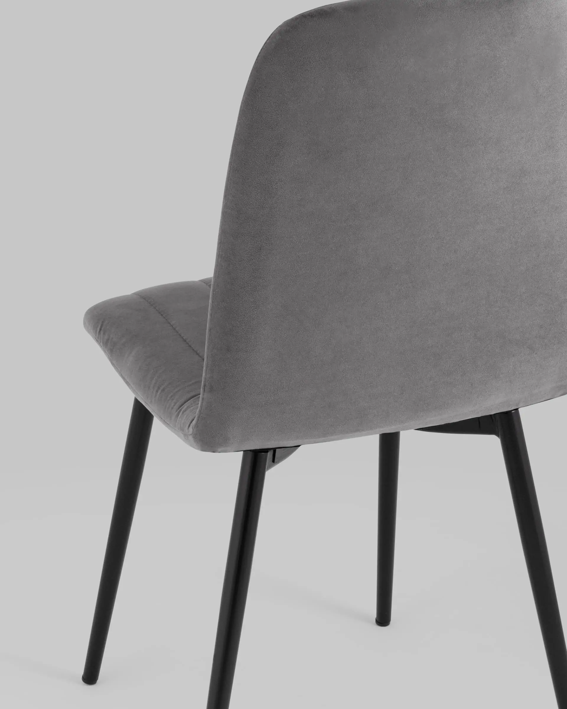 Стул Easy велюр тёмно-серый 2 шт. комплект