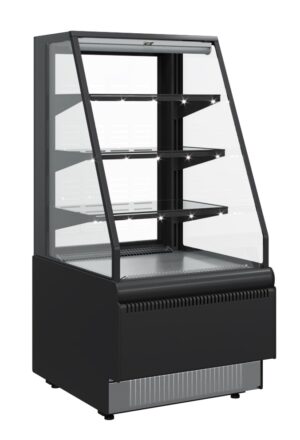 Витрина кондитерская Carboma Cube KC70 VM 0,9-2 STANDARD 9006-9005 (открытая)