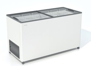 Морозильный ларь Frostor F 800 C (серый) стеклянная дверь