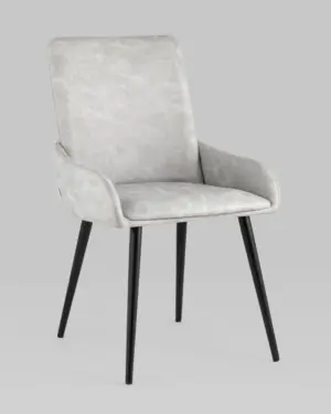 Стул Мюнхен искуственная замша светло-серый 2 шт