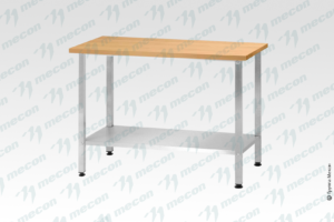 Стол кондитерский СПРн - 1500*800*860 "Norma Ral" (полка сплошная; ножка профильная, тр. 40*40)