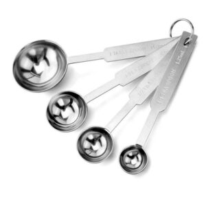 Мерная ложка P.L. Proff Cuisine (набор 4 шт 1,25/2,5/5/15 мл) артикул MSP-4R