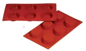 Форма силиконовая P.L. Proff Cuisine "Тарталетка" 6 ячеек d 70 мм, h 20 мм (30*17,5 см)