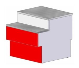Прилавок Марихолодмаш Илеть Cube (760) расчетно-кассовый неохлаждаемый