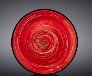 Блюдце Wilmax Spiral красное D 140 мм артикул WL-669235/B