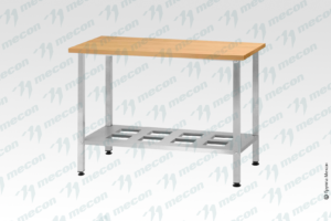Стол кондитерский СПРн - 1500*800*860 "Norma Ral" (полка-решетка; ножка профильная, тр. 40*40)