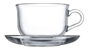 Чайная пара PASABAHCE Tashkent 290 мл, D 98 мм, H 76 мм артикул 96806/b