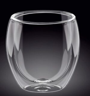 Стакан Wilmax Thermo Glass 400 мл, D 85 мм, H 108 мм, с двойными стенками артикул 888763