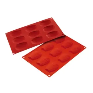 Форма силиконовая P.L. Proff Cuisine "Ракушка" 9 ячеек 70*46 мм, h 10 мм (30*17,5 см)