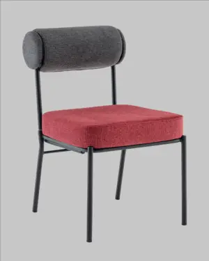 Стул обеденный Ponpoun тёмно-серый бордо