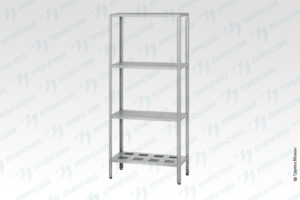 Стеллаж полочный СПЛб - 1000*400*1800 "Base" (полка перфорация 4 шт.)