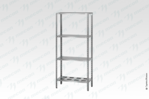 Стеллаж полочный СПЛ - 600*400*1600 "Norma" (стойки цинк, полка-решетка 4 шт., нерж.)