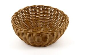 Корзина плетеная Клен коричневая D 205 мм, H 60 мм артикул кт1898