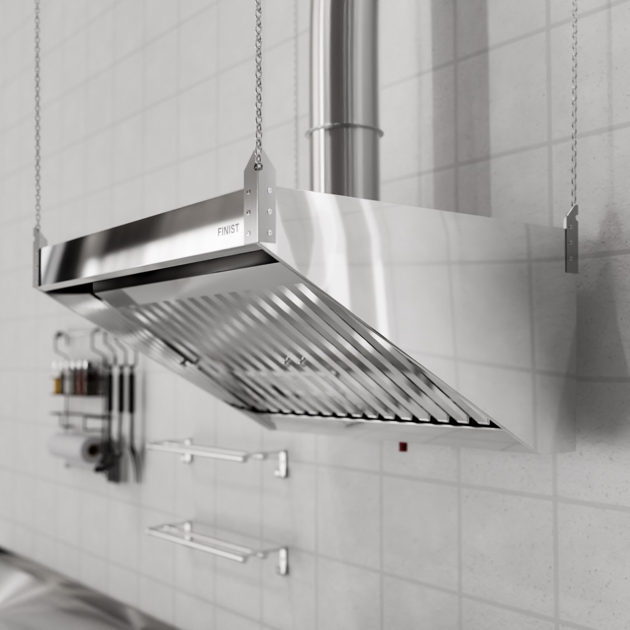 Зонт вытяжной нержавеющий Финист ЗВН-02 (2200х1400х400)