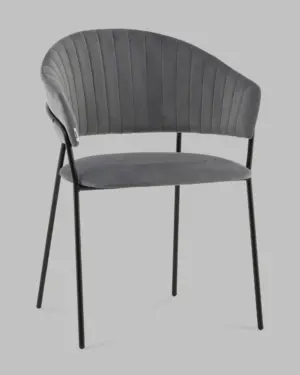 Стул Бруно NEW велюр серый