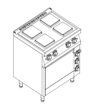 Плита электрическая KOGAST (Kovinastroj) ESK-T47/1
