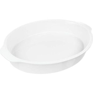 Блюдо для запекания Добрушский фарфоровый завод; 2,6л; H60, L386, B274мм, фарфор, белый артикул 4С0035