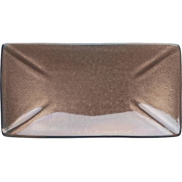 Блюдо для суши Борисовская Керамика «Пати»; L27, B14см, фарфор; серый, синий артикул ФРФ88807693