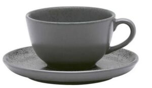 Чайная пара OXFORD Flat Gray 200 мл, D 140 мм артикул AO04-1C06
