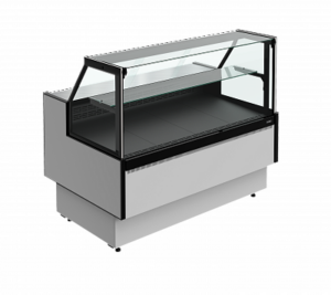 Холодильная витрина Carboma Praia 2 GC85 VV 1,5-1 с боковинами (9006-9005)