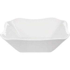 Салатник Добрушский фарфоровый завод «Голубка» квадратный; 0,72л; H5, L18, B18см, фарфор, белый артикул 6C0052