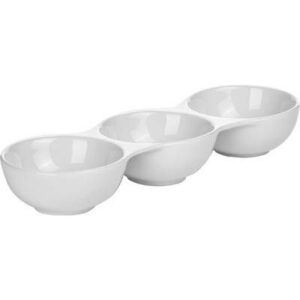 Менажница Tognana Пати L230/50 мм, B70 мм 3 отделения фарфор белый артикул PY0AF990000