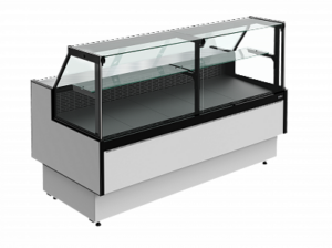 Холодильная витрина Carboma Praia 2 GC85 SV 1,8-1 с боковинами (9006-9005)