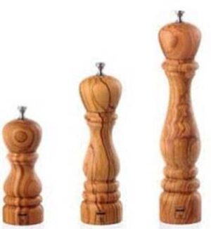 Мельница для соли из оливкого дерева 19 см Bisetti артикул BIS01.06151S.004