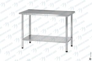 Стол производственный СПРн - 600*600*860 "Norma Inox" (полка перфорация; ножка профильная, тр. 40*40)