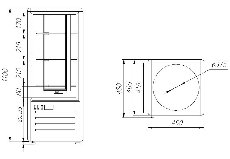 Шкаф холодильный кондитерский Carboma Latium D4 VM 120-2 (R120Cвр) (0430 INOX)