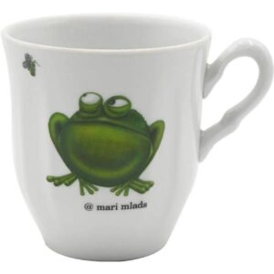 Кружка Добрушский фарфоровый завод «Лягушка», 250мл; D82, H88мм, фарфор, белый артикул 9С2299