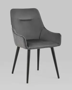 Стул Джоан велюр серый гусиная лапка 2 шт