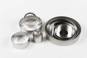 Набор кондитерских форм "Кольцо", h 3 см, d 4/ 6/ 7/ 8/ 9/ 10/ 11/ 12/ 12,5 см, P.L. Proff Cuisine