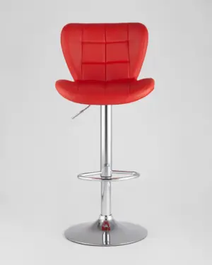 Стул барный PORSCHE вращающейся экокожа красный 2 шт. комплект